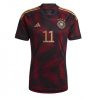 Duitsland Mario Gotze #11 Uit tenue Mensen WK 2022 Korte Mouw-1