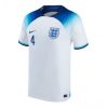 Engeland Declan Rice #4 Thuis tenue Mensen WK 2022 Korte Mouw-1