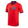 Engeland Jack Grealish #7 Uit tenue Mensen WK 2022 Korte Mouw-1