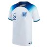 Engeland Jude Bellingham #22 Thuis tenue WK 2022 Mensen Korte Mouw-1