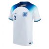Engeland Luke Shaw #3 Thuis tenue Mensen WK 2022 Korte Mouw-1