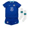Kids Chelsea Aubameyang #9 Thuis tenue 2022-23 Korte Mouw (+ Korte broeken)-1