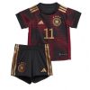 Kids Duitsland Mario Gotze #11 Uit tenue WK 2022 Korte Mouw (+ Korte broeken)-1
