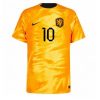 Nederland Memphis Depay #10 Thuis tenue Mensen WK 2022 Korte Mouw-1