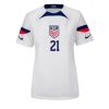 Dames Verenigde Staten Timothy Weah #21 Thuis tenue WK 2022 Korte Mouw-1
