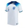 Engeland Kyle Walker #2 Thuis tenue Mensen WK 2022 Korte Mouw-1