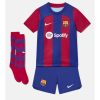 Kids Barcelona Frenkie de Jong #21 Thuis tenue 2023-24 Korte Mouw (+ Korte broeken)-1