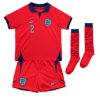 Kids Engeland Kyle Walker #2 Uit tenue WK 2022 Korte Mouw (+ Korte broeken)-1
