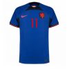 Nederland Steven Berghuis #11 Uit tenue Mensen WK 2022 Korte Mouw-1