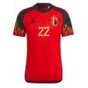 België Charles De Ketelaere #22 Thuis tenue Mensen WK 2022 Korte Mouw-1