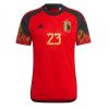 België Michy Batshuayi #23 Thuis tenue Mensen WK 2022 Korte Mouw-1