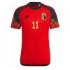 België Yannick Carrasco #11 Thuis tenue Mensen WK 2022 Korte Mouw-1