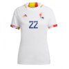 Dames België Charles De Ketelaere #22 Uit tenue WK 2022 Korte Mouw-1
