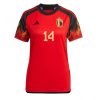 Dames België Dries Mertens #14 Thuis tenue WK 2022 Korte Mouw-1