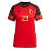 Dames België Michy Batshuayi #23 Thuis tenue WK 2022 Korte Mouw-1