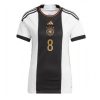 Dames Duitsland Leon Goretzka #8 Thuis tenue WK 2022 Korte Mouw-1