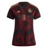 Dames Duitsland Leon Goretzka #8 Uit tenue WK 2022 Korte Mouw-1