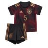 Kids Duitsland Thilo Kehrer #5 Uit tenue WK 2022 Korte Mouw (+ Korte broeken)-1