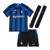 Kids Inter Milan Edin Dzeko #9 Thuis tenue 2022-23 Korte Mouw (+ Korte broeken)-1