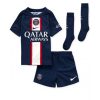 Kids Paris Saint-Germain Nuno Mendes #25 Thuis tenue 2022-23 Korte Mouw (+ Korte broeken)-1