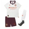 Kids Manchester City Erling Haaland #9 Uit tenue 2023-24 Korte Mouw (+ Korte broeken)-1