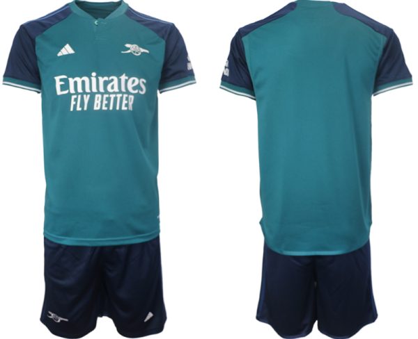 Arsenal Derde Shirt 2023-2024 Korte Mouw (+ Korte broeken) Voetbalshirts