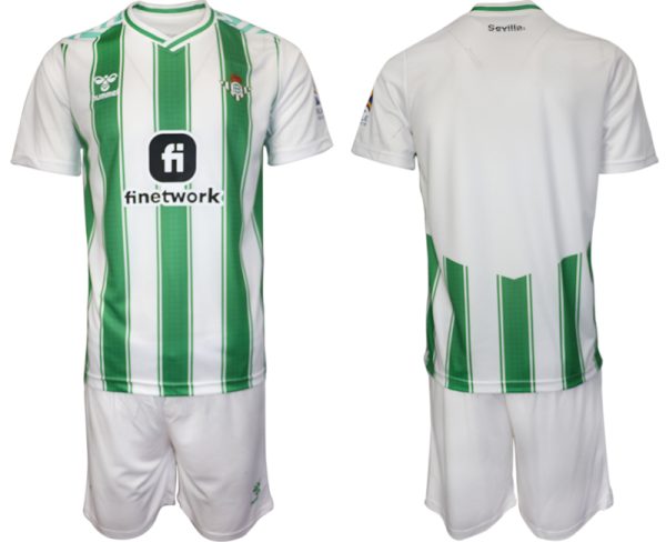 Real Betis Thuisshirt 2023-2024 Korte Mouw (+ Korte broeken) Voetbalshirts