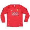 Retro Manchester United Ronaldo #7 2007/08 Thuisshirt Lange Mouwen Voetbalshirts-1