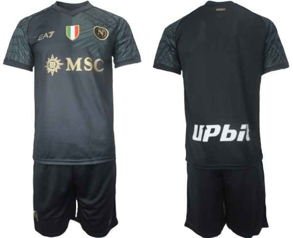 SSC Napoli Derde Shirt 2023-2024 Voetbalshirts Korte Mouw (+ Korte broeken)