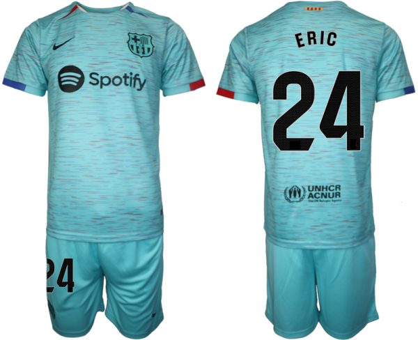 Barcelona Eric Garcia #24 Derde Shirt 2023-24 Voetbalshirts Korte Mouw (+ Korte broeken)