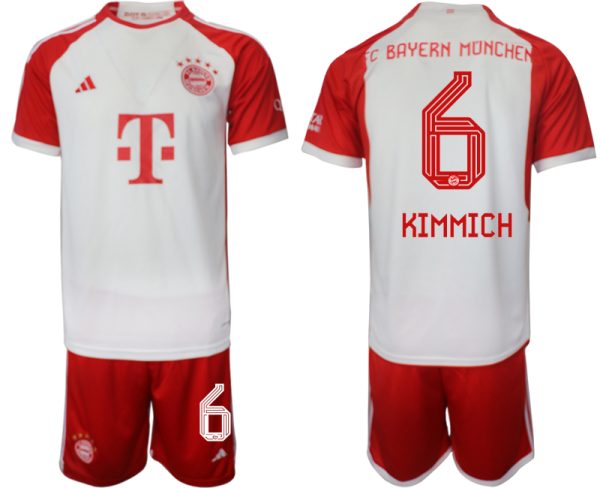 Bayern Munich Joshua Kimmich #6 Thuisshirt 2023/24 Korte Mouw (+ Korte broeken) Voetbalshirts