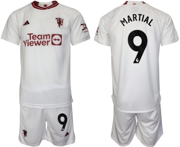 Manchester United Anthony Martial #9 Derde Shirt 2023/24 Korte Mouw (+ Korte broeken) Voetbalshirts