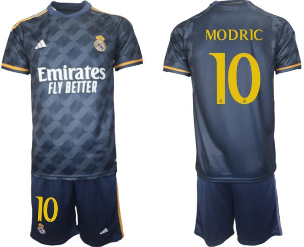 Real Madrid Luka Modric #10 Uitshirt 2023/24 Korte Mouw (+ Korte broeken) Voetbalshirts