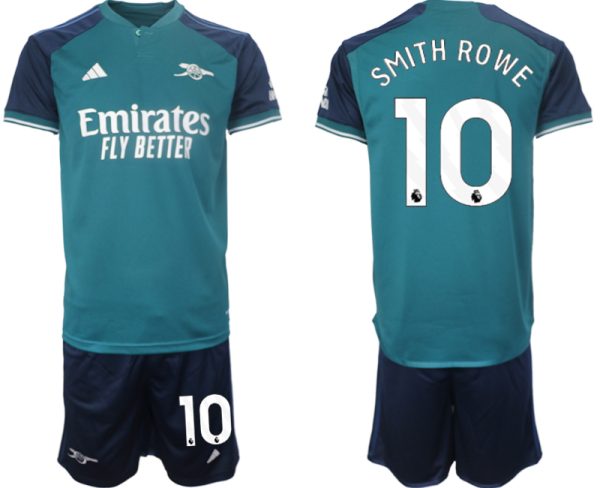 Arsenal Emile Smith Rowe #10 Derde Shirt 2023-24 Mensen Korte Mouw (+ Korte broeken) Voetbalshirts