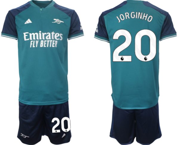 Arsenal Jorginho #20 Derde Shirt 2023-24 Mensen Korte Mouw (+ Korte broeken) Voetbalshirts