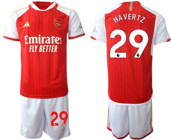 Arsenal Kai Havertz #29 Thuisshirt 2023-24 Mensen Korte Mouw (+ Korte broeken) Voetbalshirts