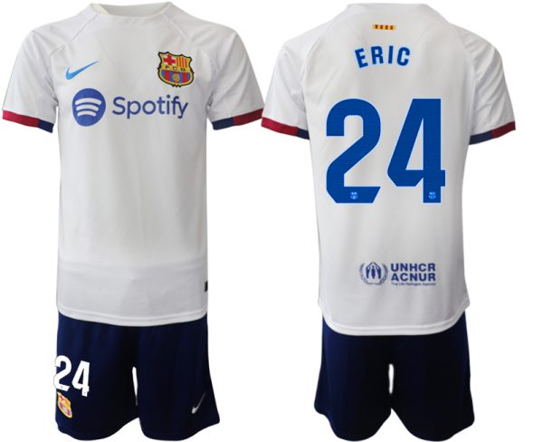 Barcelona Eric Garcia #24 Uitshirt 2023-24 Mensen Korte Mouw (+ Korte broeken) Voetbalshirts