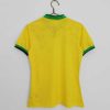 Dames Brazilië 2022/23 Thuisshirt Korte Mouw Klassieke Retro Voetbalshirts-1