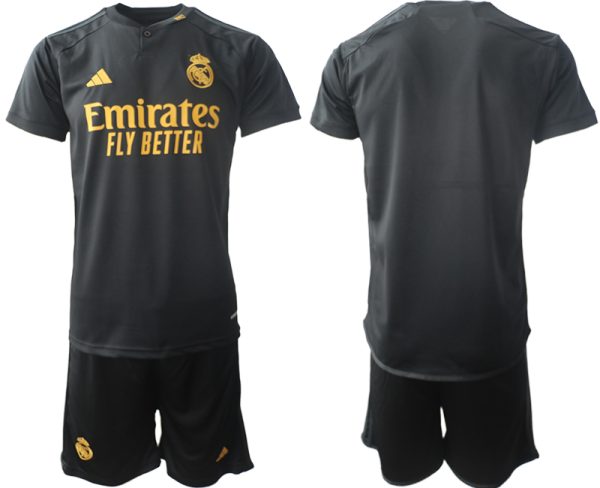 Real Madrid Derde Shirt 2023-24 Mensen Korte Mouw (+ Korte broeken) Voetbalshirts