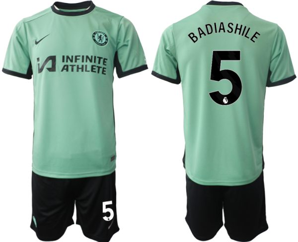 Chelsea Benoit Badiashile #5 Derde Shirt 2023-24 Mensen Korte Mouw (+ Korte broeken) Voetbalshirts