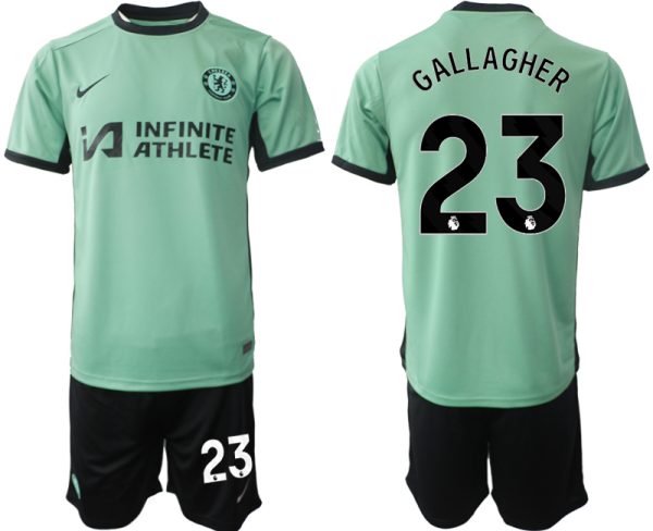 Chelsea Conor Gallagher #23 Derde Shirt 2023-24 Mensen Korte Mouw (+ Korte broeken) Voetbalshirts