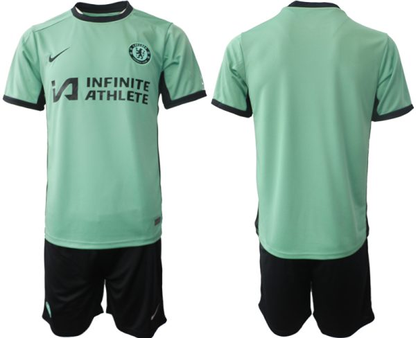 Chelsea Derde Shirt 2023-24 Mensen Korte Mouw (+ Korte broeken) Voetbalshirts