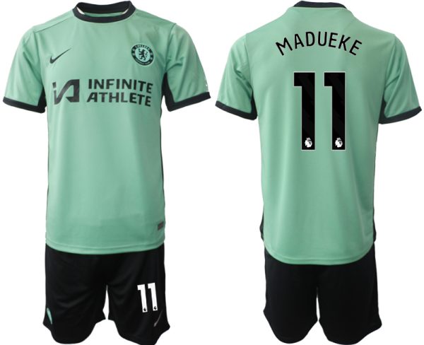 Chelsea Noni Madueke #11 Derde Shirt 2023-24 Mensen Korte Mouw (+ Korte broeken) Voetbalshirts