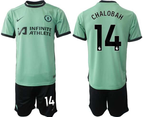Chelsea Trevoh Chalobah #14 Derde Shirt 2023-24 Mensen Korte Mouw (+ Korte broeken) Voetbalshirts