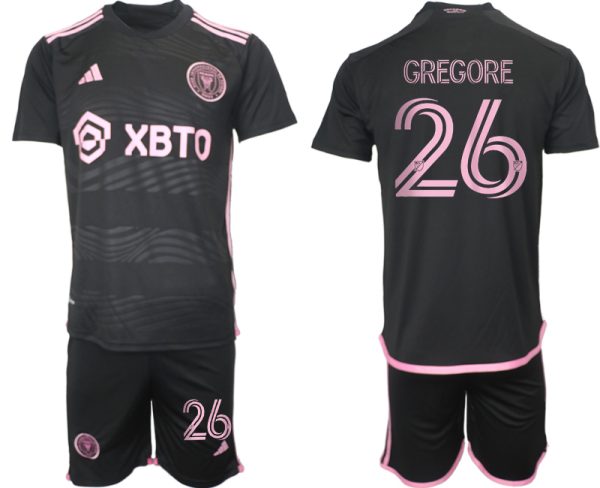 Inter Miami Gregore #26 Uitshirt 2023-24 Mensen Korte Mouw (+ Korte broeken) Voetbalshirts