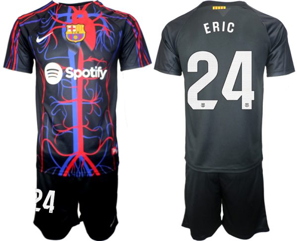 Patta x FC Barcelona Eric Garcia #24 Shirt 2023-24 Mensen Korte Mouw (+ Korte broeken) Voetbalshirts