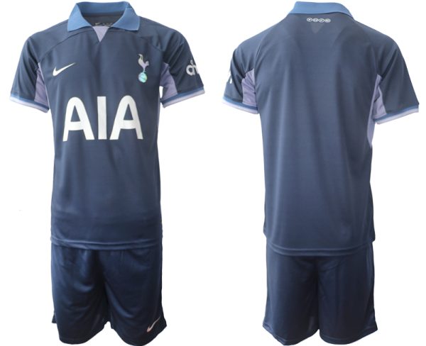 Tottenham Hotspur Uitshirt 2023-24 Mensen Korte Mouw (+ Korte broeken) Voetbalshirts