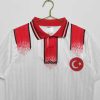 Turkije 1996/98 Uitshirt Korte Mouw Klassieke Retro Voetbalshirts-4