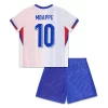 Kids Frankrijk Kylian Mbappe #10 Thuisshirt EK 2024 Voetbalshirts Korte Mouw (+ Korte broeken)-1