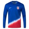 Verenigde Staten Christian Pulisic #10 Uitshirt Copa América 2024 Voetbalshirts Lange Mouwen-1